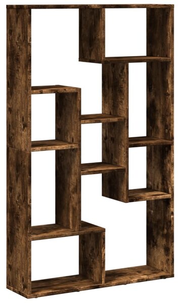 Füstös tölgy színű szerelt fa könyvespolc 72 x 20 x 120,5 cm