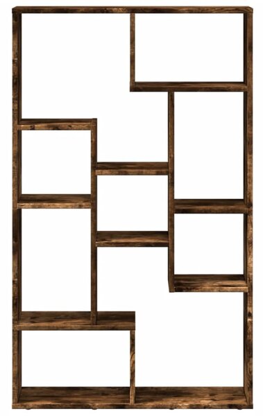 Füstös tölgy színű szerelt fa könyvespolc 72 x 20 x 120,5 cm