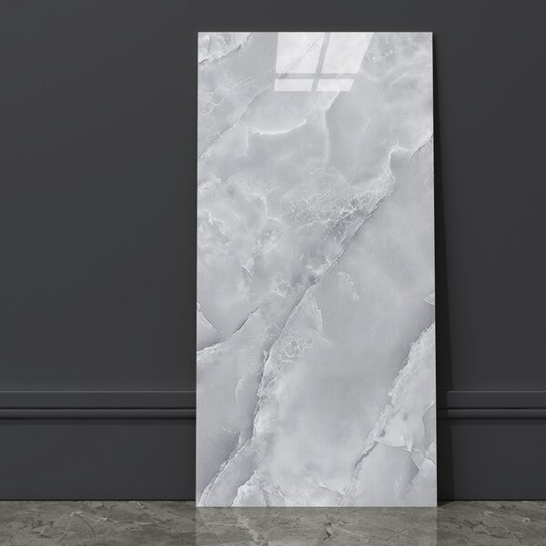 Öntapadós PVC csempepanel, Szürke márvány, 30 x 60 cm