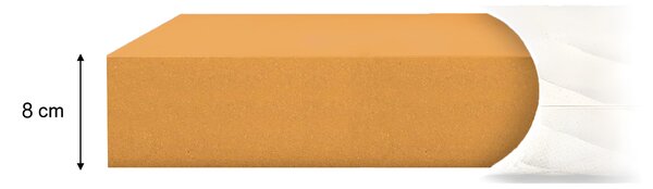 AURUM visco memóriahabos fedőmatrac 90x200 - 8 cm