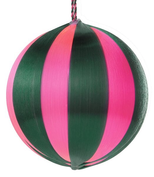 HANG ON karácsonyfadísz Ø8cm, zöld/pink