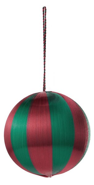 HANG ON karácsonyfadísz Ø8cm, zöld/piros