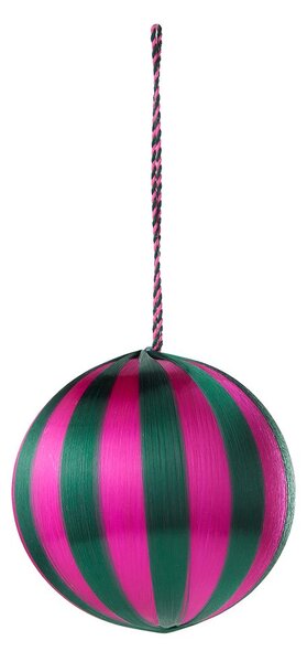 HANG ON karácsonyfadísz Ø8cm, zöld/pink