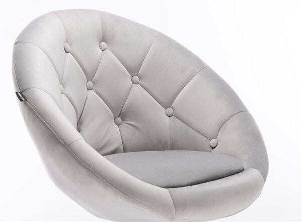 HR8516CROSS Acél modern velúr szék arany lábbal