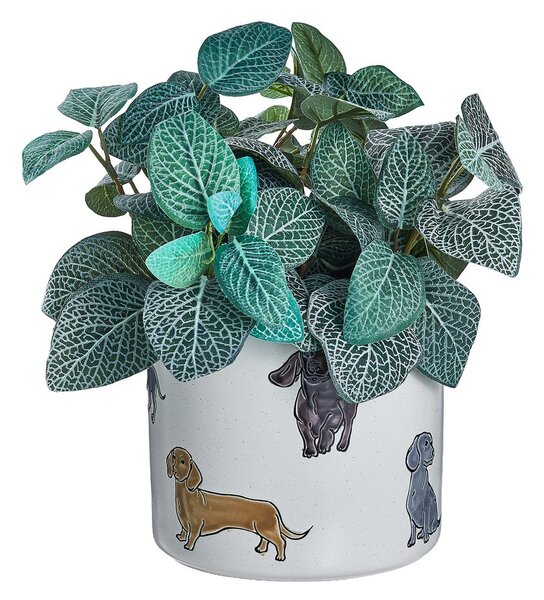 DOG LOVER kerámia kaspó Ø 18 cm , kutyás