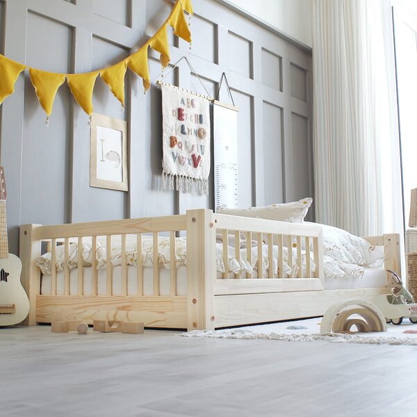 Luloo Montessori Natúr Gyerekágy (90x190 Cm)