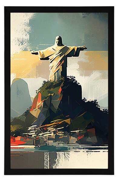 Poszter Jézus szobor Rio de Janeiróban