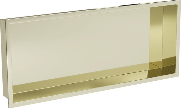 Mexen X-Wall-R, falra szerelhető polc gallérral 75 x 30 cm, arany fényes 1950753010