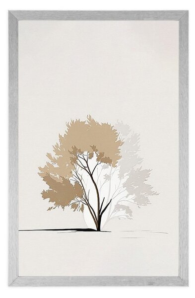 Poszter minimalista falevelekkel