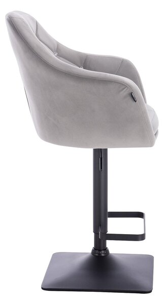 HR830KW Acél Modern Velúr Szék fekete lábbal