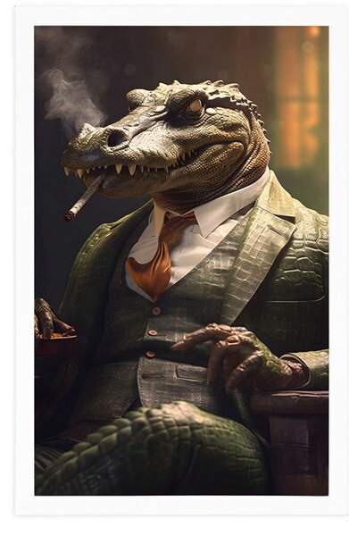 Poszter állati gengszter krokodil