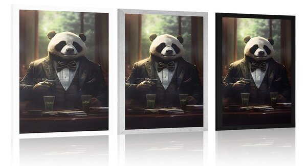 Poszter állati gengszter panda