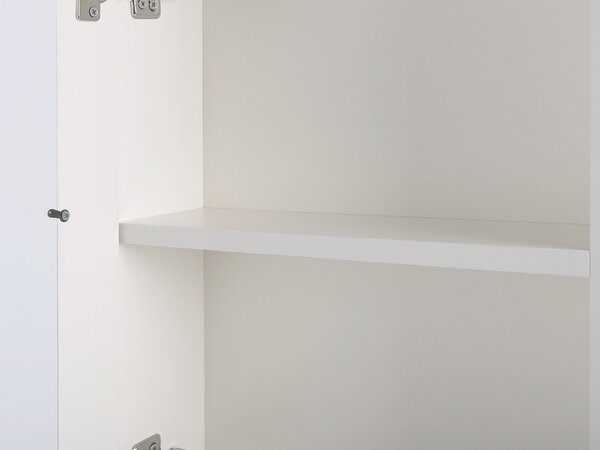 Fürdőszobai tükrös faliszekrény LED MAZARREDO 60 cm 60 cm Fehér