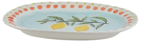 LIMONE kerámia kináló tányér 25 cm , citrom