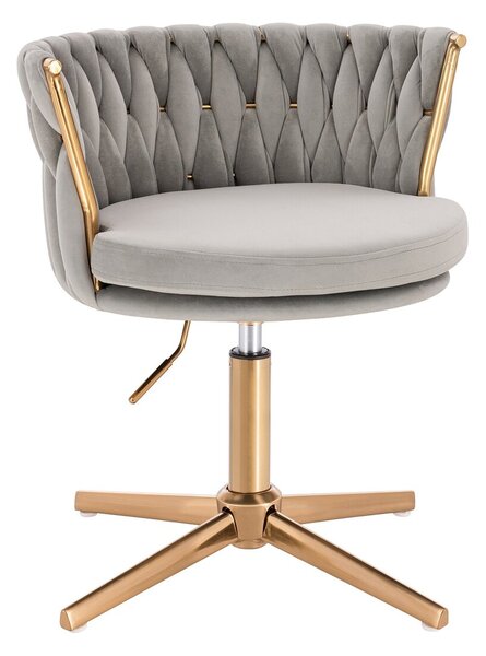 HR450CROSS Acél Modern Velúr Szék Arany lábbal