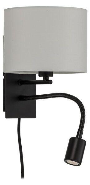 Fali Lámpa Lindby, Florens, dimmable, Fehér, Nappali, Szövet / Textília, Modern