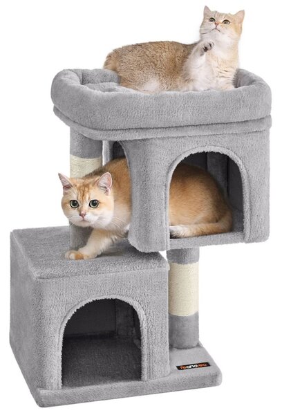 Macskakaparó 67 cm magas, macskatorony, ?40×30×65cm, világosszürke