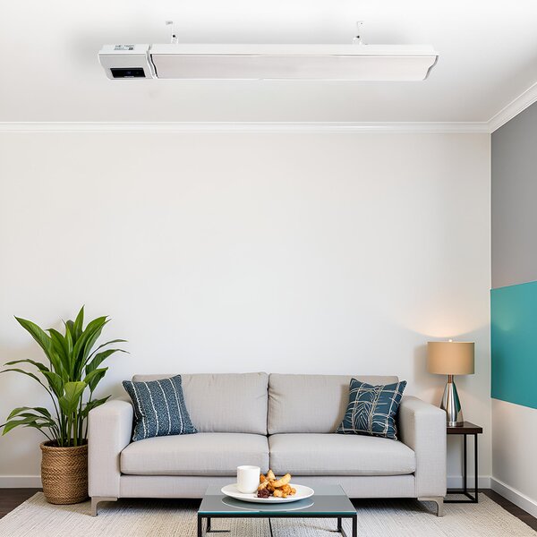Infrapanel elektromos fűtés, fehér, ElectricSun, 2800W / 1400W, SZ180xM15cm infrapanel fűtés termosztáttal és Smart Life App wifivel
