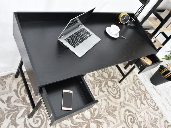 PC asztal Esko (fekete)