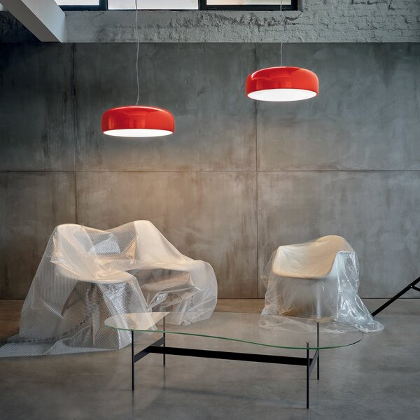 Függőlámpa FLOS, SMITHFIELD S, dimmable, Piros, Nappali, Fém, Dizájn