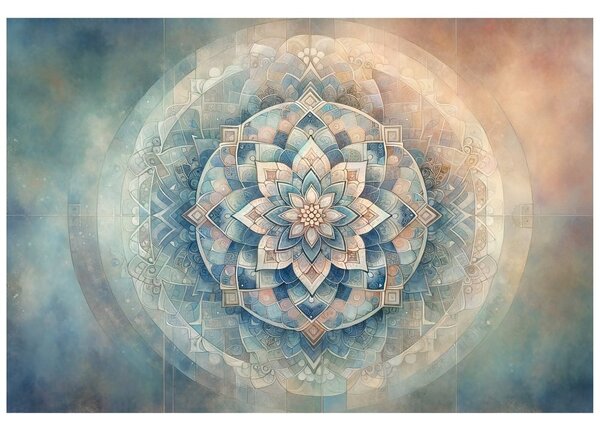 Tapéta mandala pasztell árnyalatokban