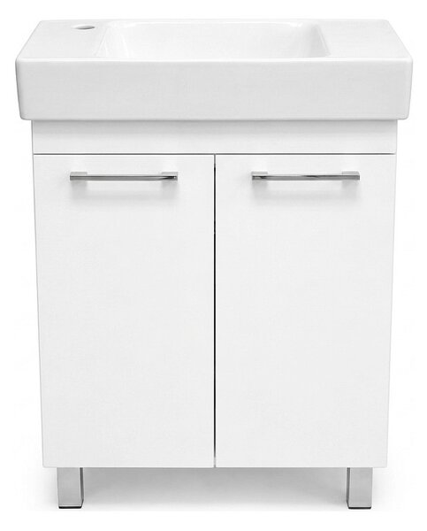 VivaStyle PANEL- KMT 60 lábon álló fürdőszobabútor CeraStyle SHARP - BAL CSAPLYUKAS mosdóval 60x30cm