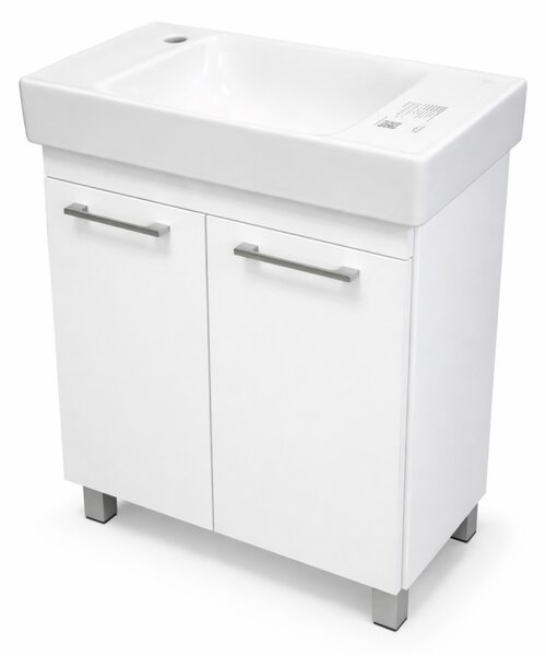 VivaStyle PANEL- KMT 60 lábon álló fürdőszobabútor CeraStyle SHARP - BAL CSAPLYUKAS mosdóval 60x30cm