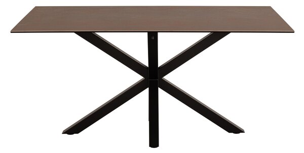 Asztal Norsica 446, 76x90cm, Barna, Fekete