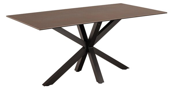 Asztal Norsica 446, 76x90cm, Barna, Fekete