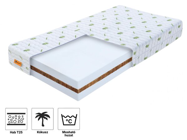 Wilsondo KÓKUSZ Plusz antiallergén gyerekmatrac 60x120 - Aloe Vera huzat