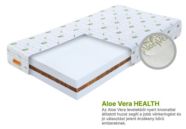 Wilsondo KÓKUSZ Plusz antiallergén gyerekmatrac 60x120 - Aloe Vera huzat