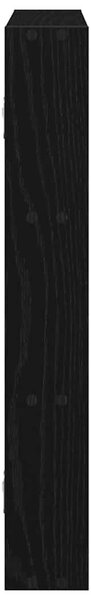 Fekete szerelt fa fali polc 43 x 9 x 60 cm