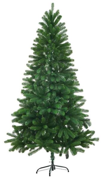Zöld műkarácsonyfa élethű tűlevelekkel 150 cm