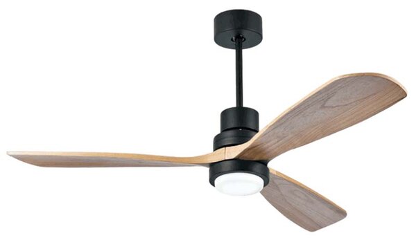 Zambelis fekete-natúr fa mennyezeti ventilátor (ZAM-19141) LED IP20