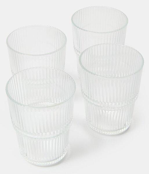 Sinsay - Bordázott poharak 4 db - clear