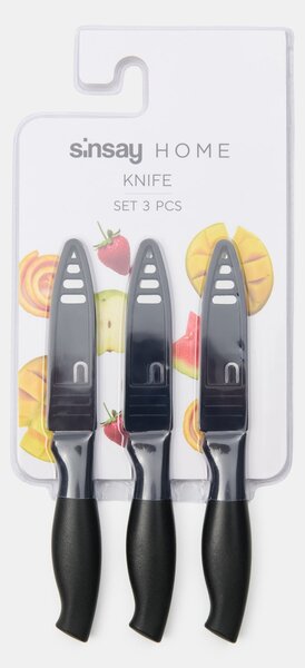 Sinsay - Konyhakéskészlet 3 pack - fekete