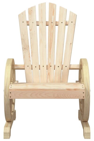 2 db tömör fenyőfa kerti Adirondack szék