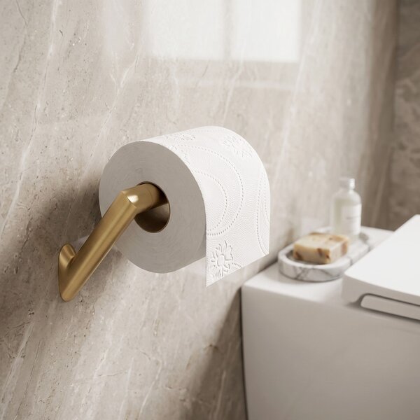 Falra szerelhető wc papír tartó Will Brush Gold