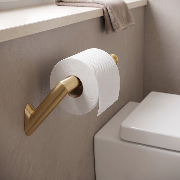 Falra szerelhető wc papír tartó Will Brush Gold