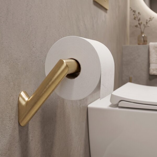 Falra szerelhető wc papír tartó Will Brush Gold