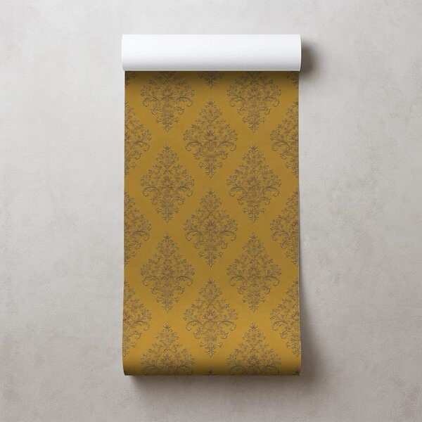 Tapéta arany vintage ornamentika