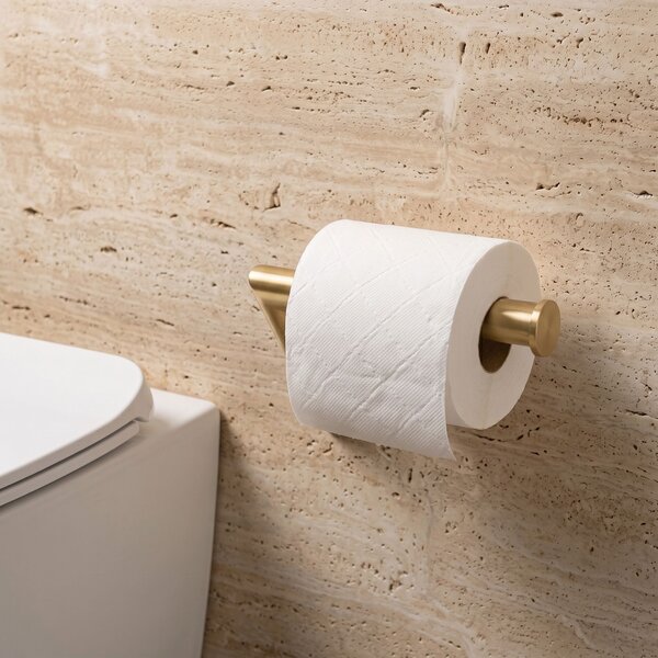 Falra szerelhető wc papír tartó Will Brush Gold