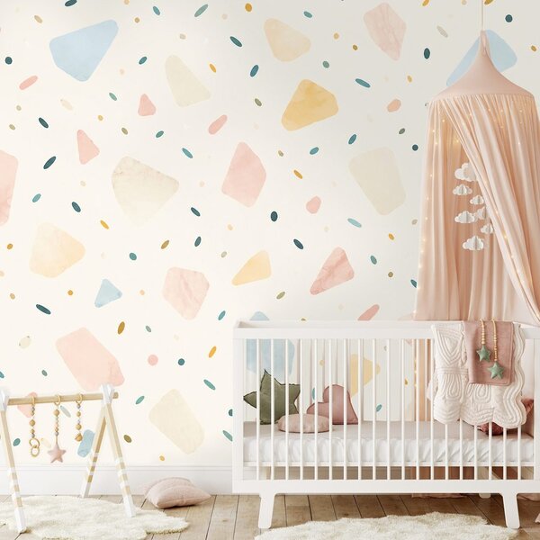 Tapéta pasztell terrazzo formák