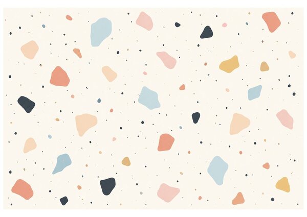 Fotótapéta pasztell terrazzo formák