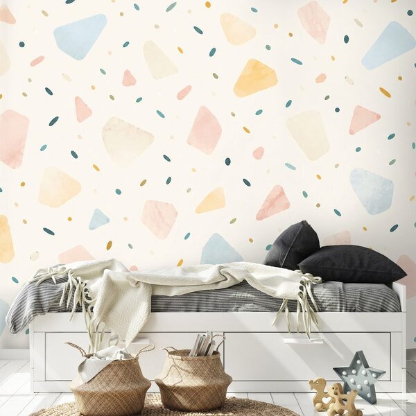 Tapéta pasztell terrazzo formák