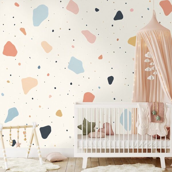 Fotótapéta pasztell terrazzo formák
