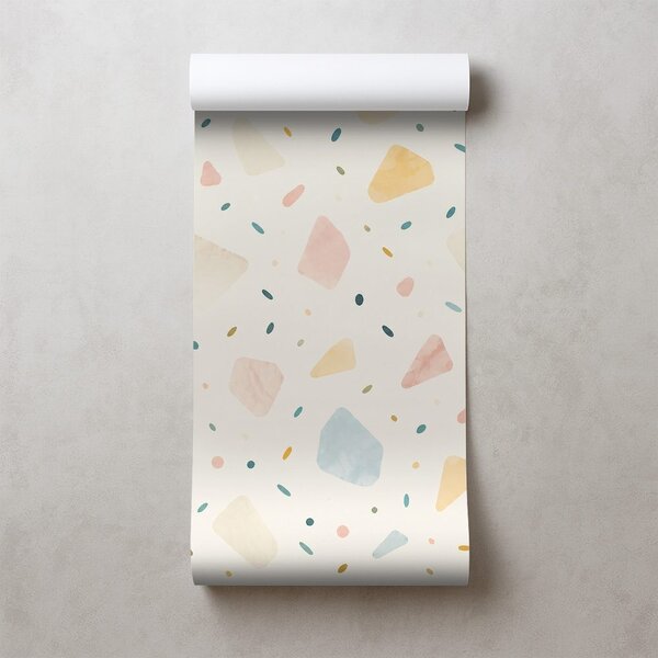 Tapéta pasztell terrazzo formák