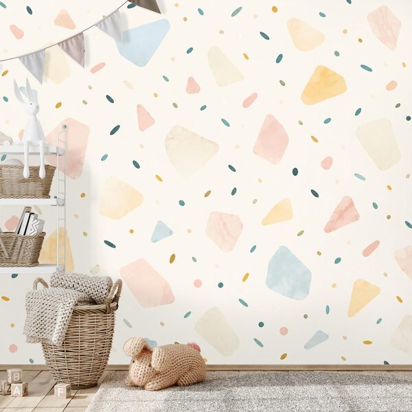 Tapéta pasztell terrazzo formák