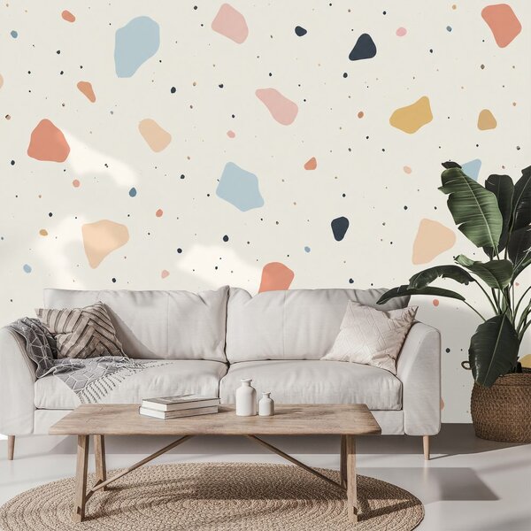 Fotótapéta pasztell terrazzo formák