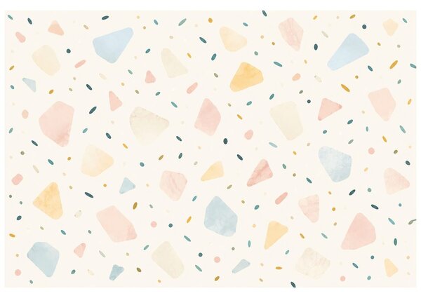 Tapéta pasztell terrazzo formák